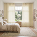 Liz Linen S-fold Curtain with Belt Hook - Leo Track