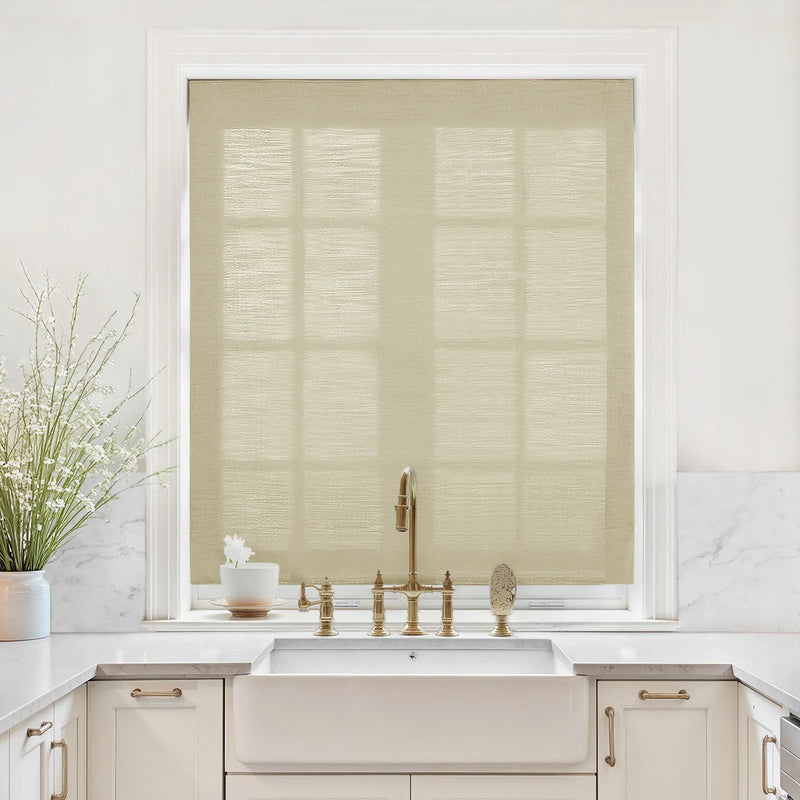 Liz Linen Relaxed Roman Blind Cord Lift