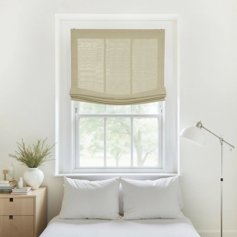 Liz Linen Relaxed Roman Blind Cord Lift