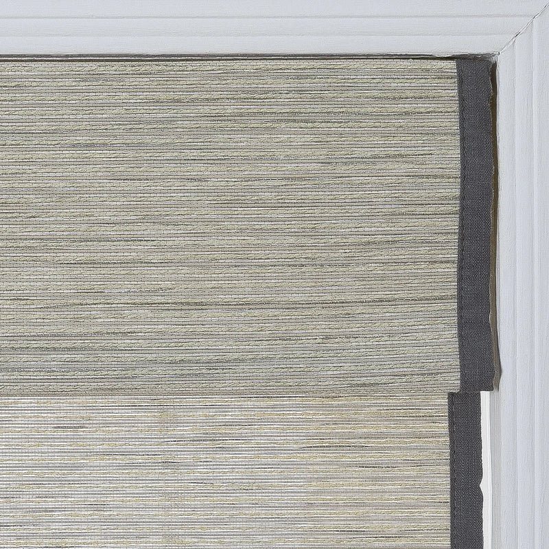 Rae Natural Ramie Flax Woven Wood Blinds - Series C