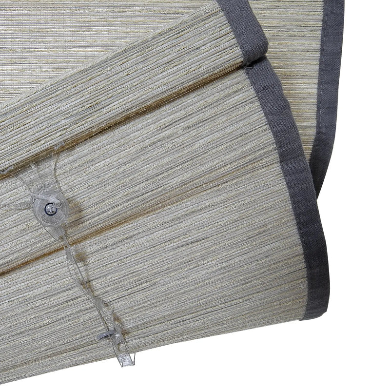 Rae Natural Ramie Flax Woven Wood Blinds - Series C