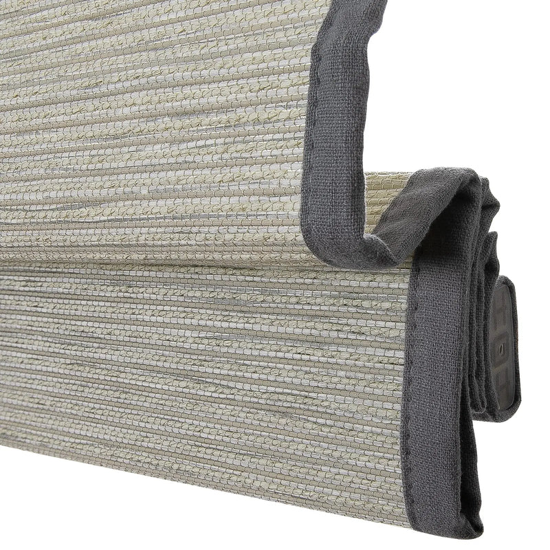 Rae Natural Ramie Flax Woven Wood Blinds - Series C