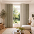 Karin Pure Wool S-fold Curtains with Snap Tape - Lora Track