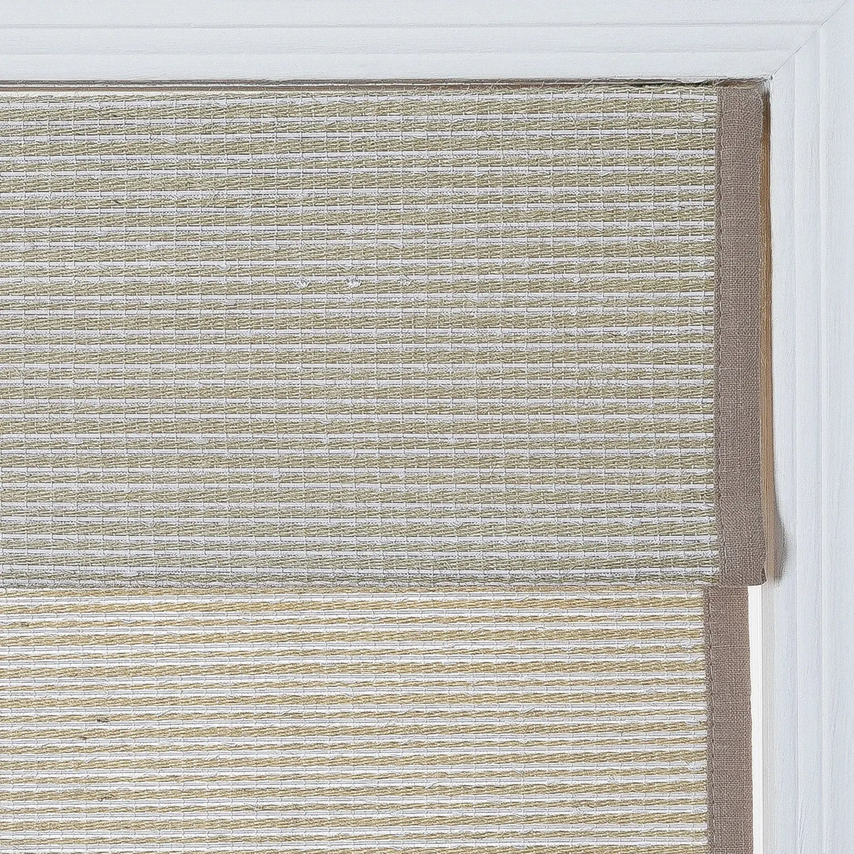 Rae Natural Ramie Flax Woven Wood Blinds - Series C