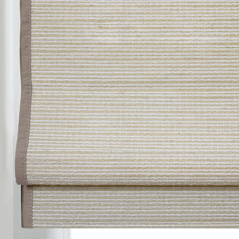 Rae Natural Ramie Flax Woven Wood Blinds - Series C