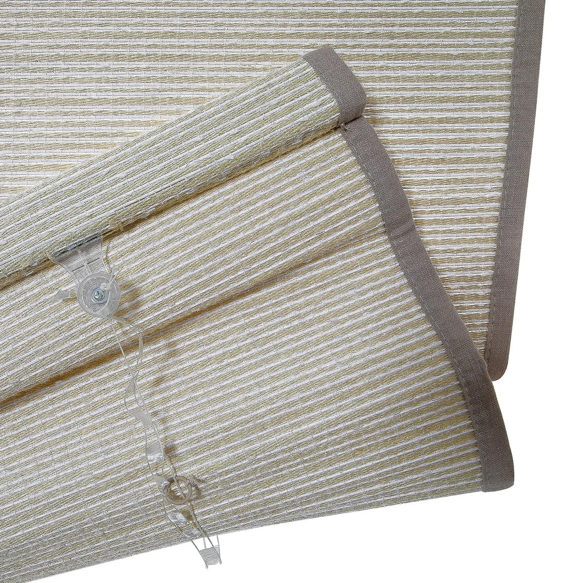 Rae Natural Ramie Flax Woven Wood Blinds - Series C