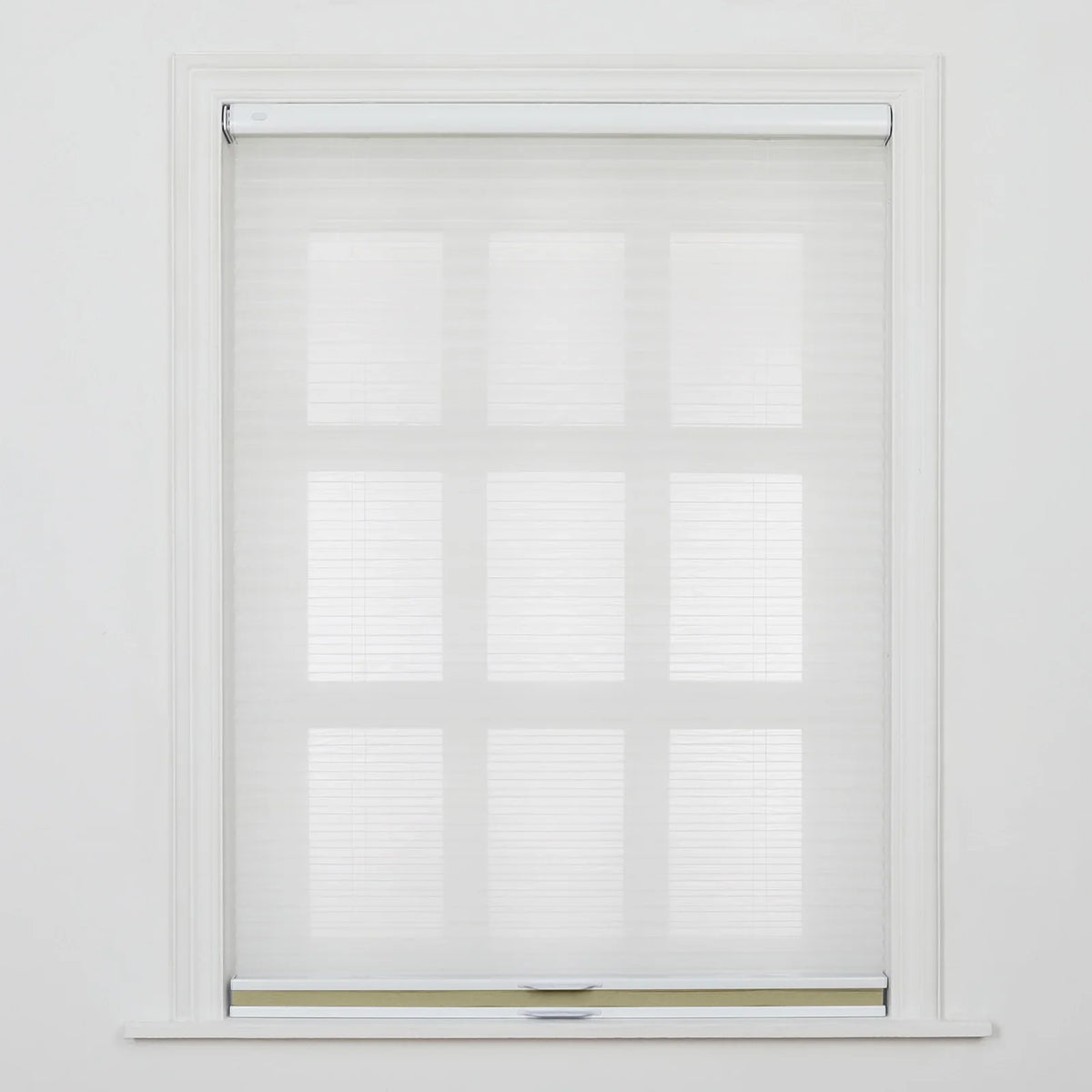 Aura No-Drill Day Night Blockout Cellular Window Blinds Cordless