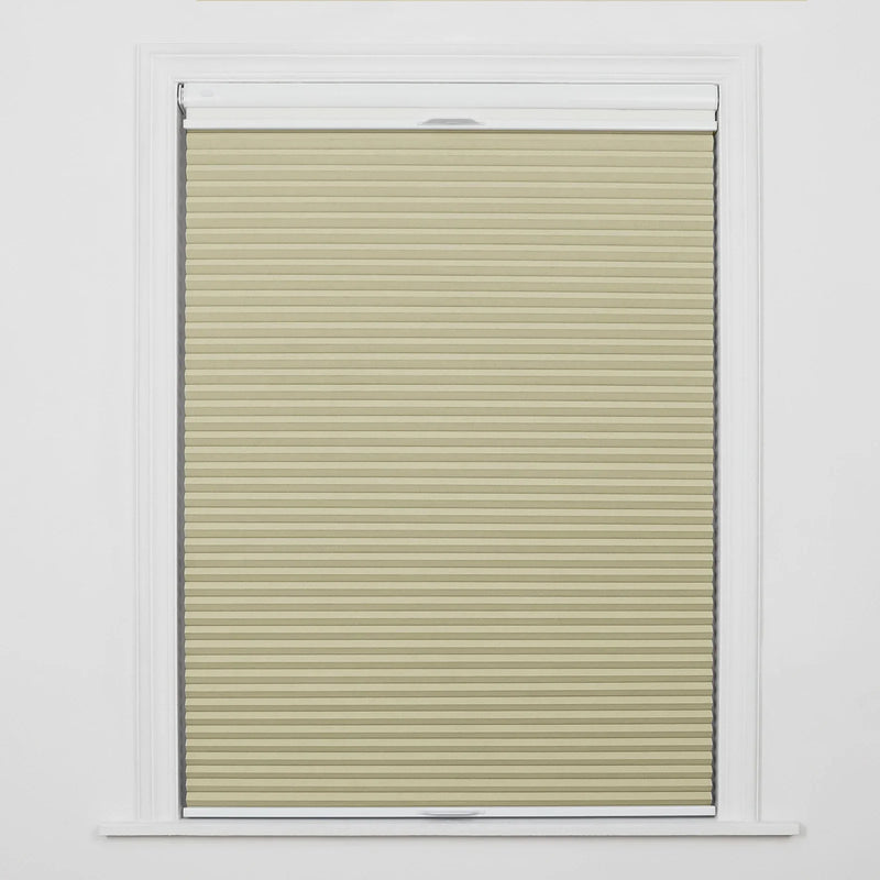 Aura No-Drill Day Night Blockout Cellular Window Blinds Cordless