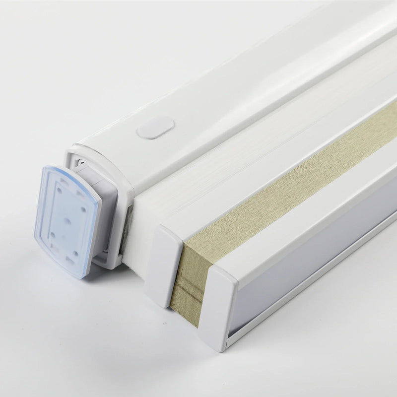 Aura No-Drill Day Night Blockout Cellular Window Blinds Cordless