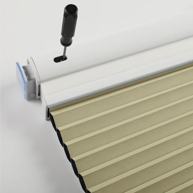 Aura No-Drill Day Night Blockout Cellular Window Blinds Cordless