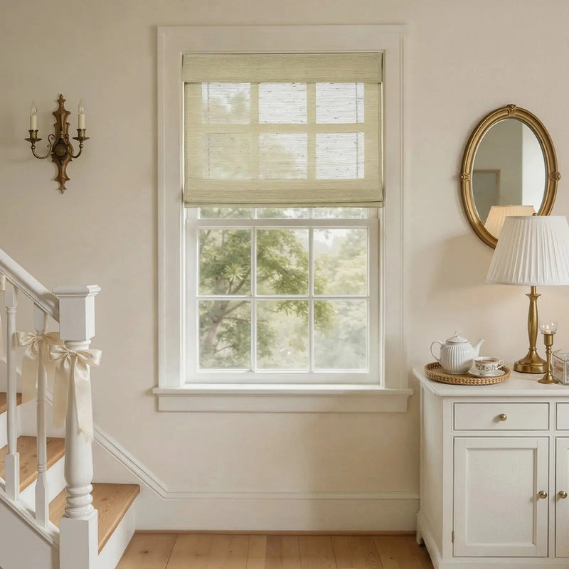 Rae Natural Ramie Bamboo Woven Blinds - Series P