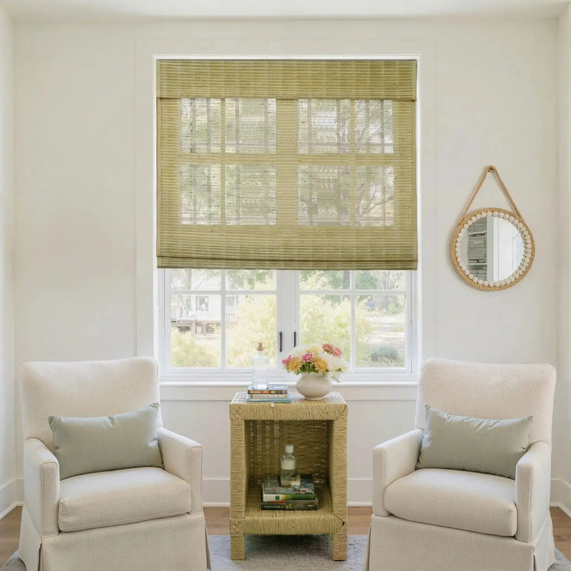 Rae Natural Ramie Bamboo Woven Blinds - Series P