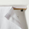 Liz Linen Roman Blind in Wooden Headrail Cordless