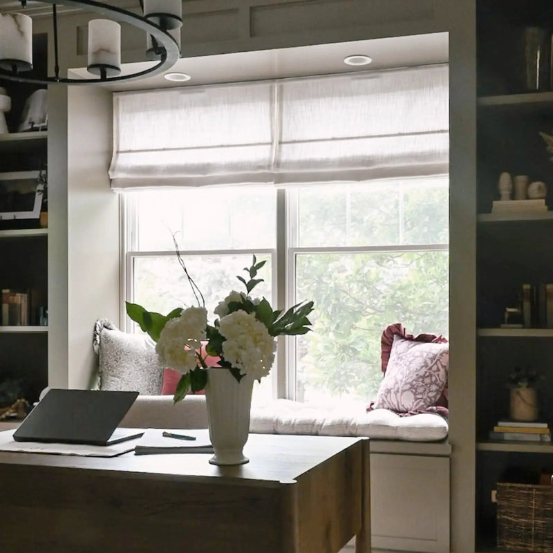 Smart Motorised Plain Roman Blind Cordless