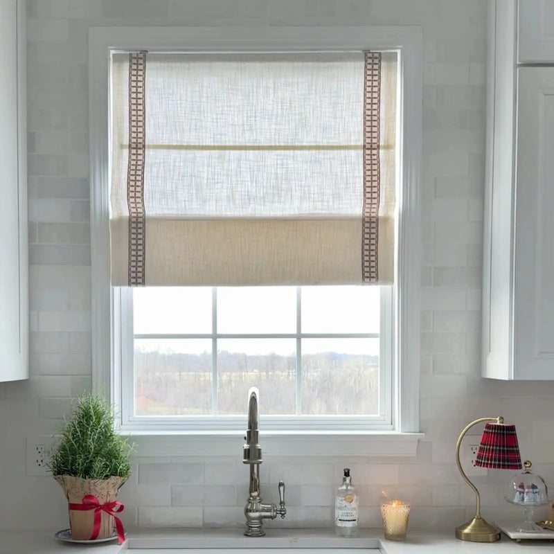 Liz Linen Roman Blind Cordless
