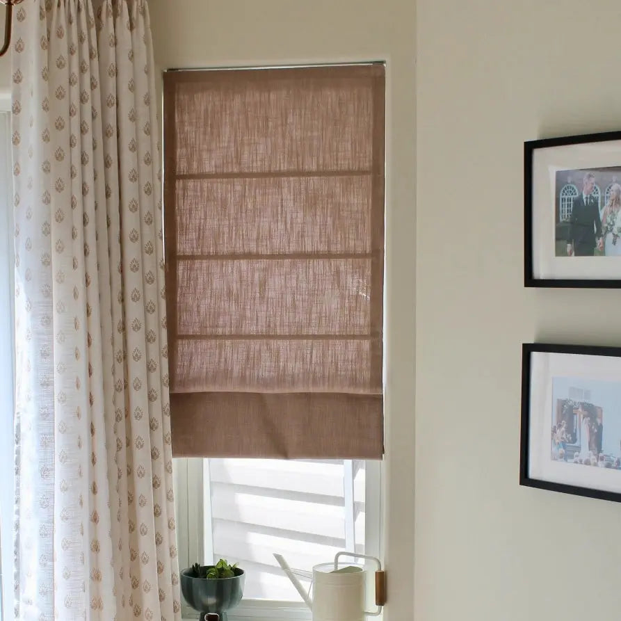 Liz Linen Roman Blind Cordless