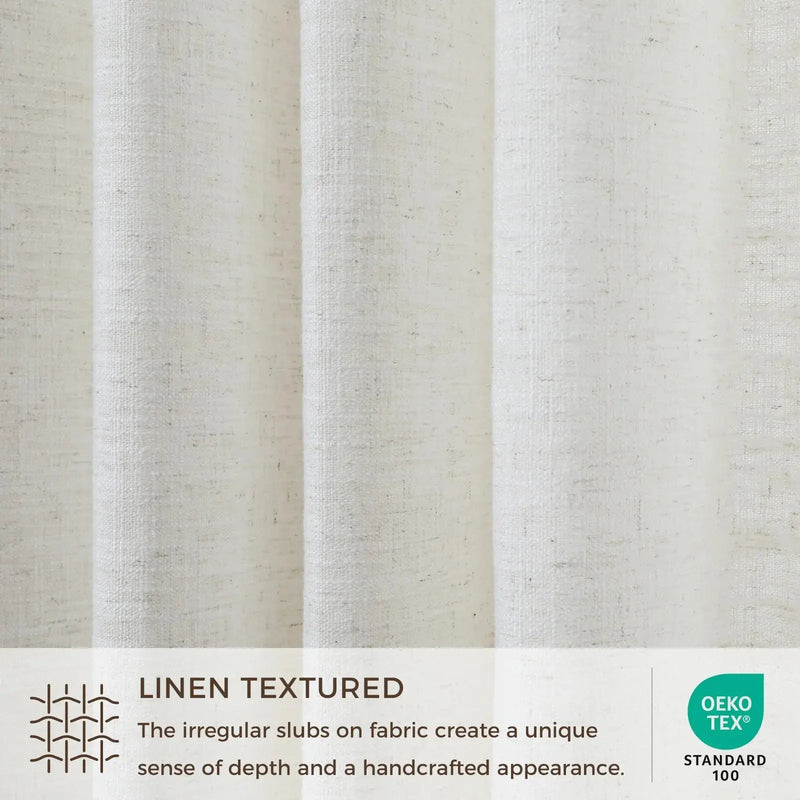 Liz Linen Soft Top Curtains
