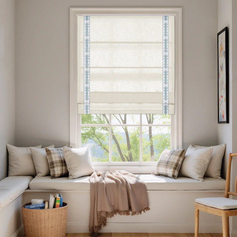 Liz Linen Roman Blind Cordless