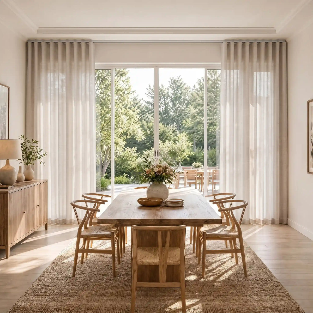 Liz Linen S-fold Curtains with Snap Tape - Lora Track