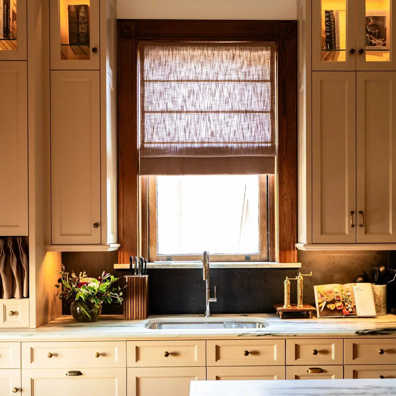Smart Motorised Plain Roman Blind Cordless