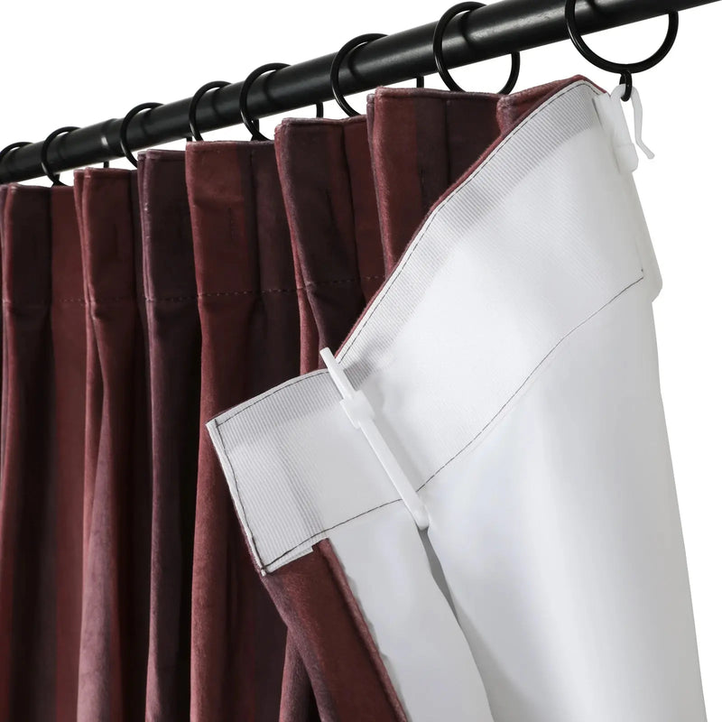 Amy Switzer x TWOPAGES Modern Luxe Velvet Pleated Curtains