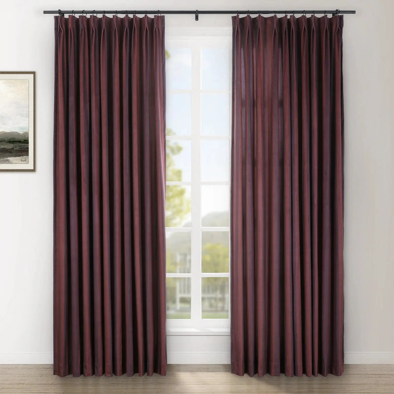 Amy Switzer x TWOPAGES Modern Luxe Velvet Pleated Curtains