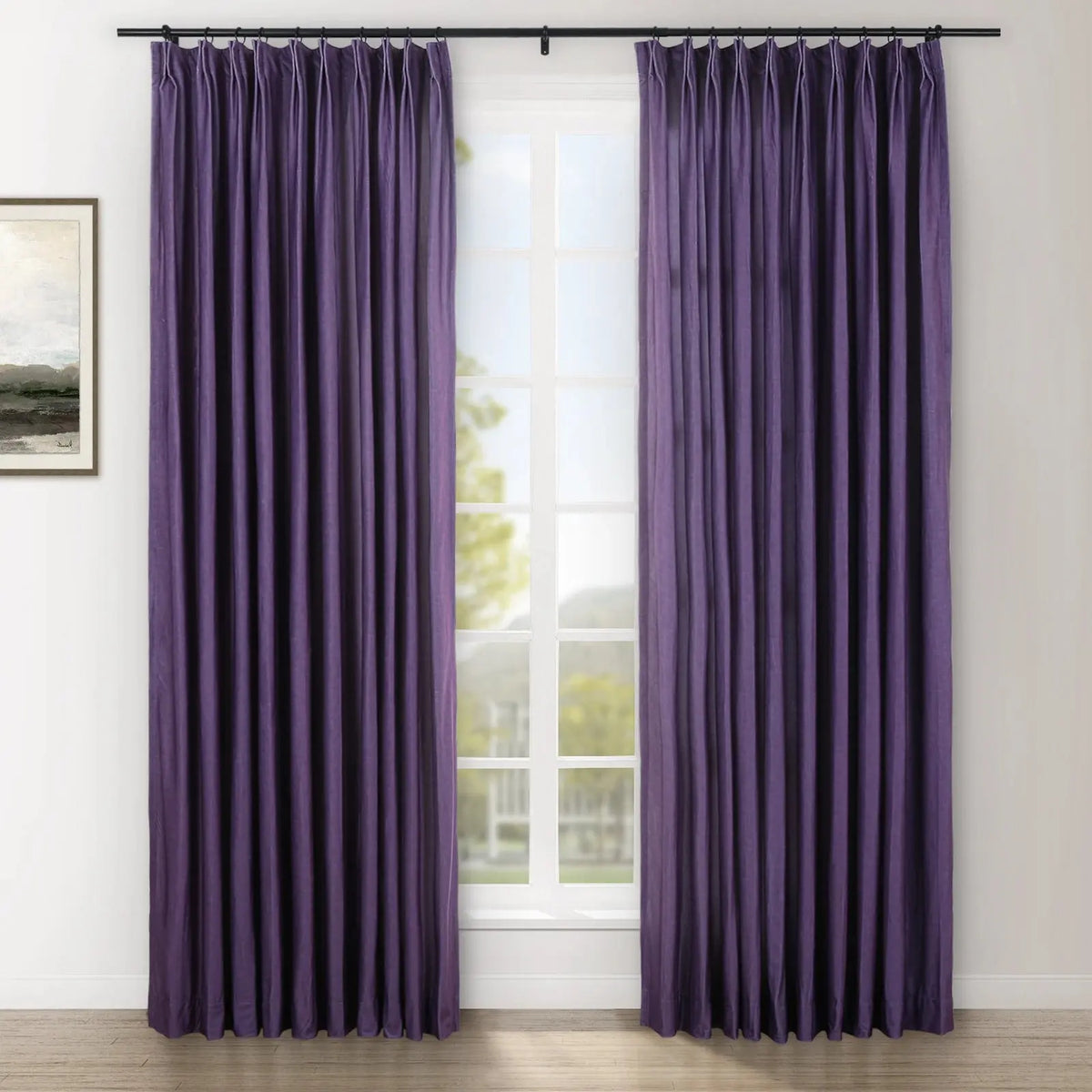 Amy Switzer x TWOPAGES Modern Luxe Velvet Pleated Curtains