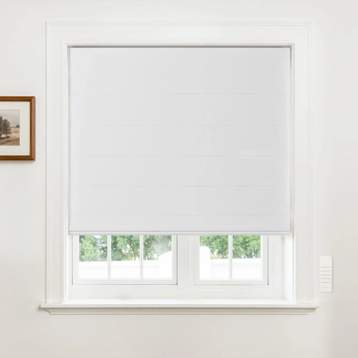 Alvin Motorised Blockout Boutique Roman Blind