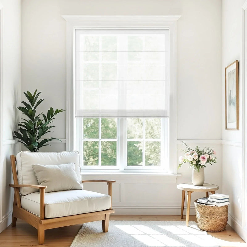 Alvin Motorised Sheer Roman Blind