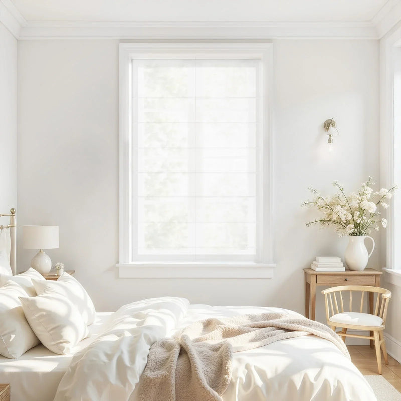 Alvin Motorised Sheer Roman Blind
