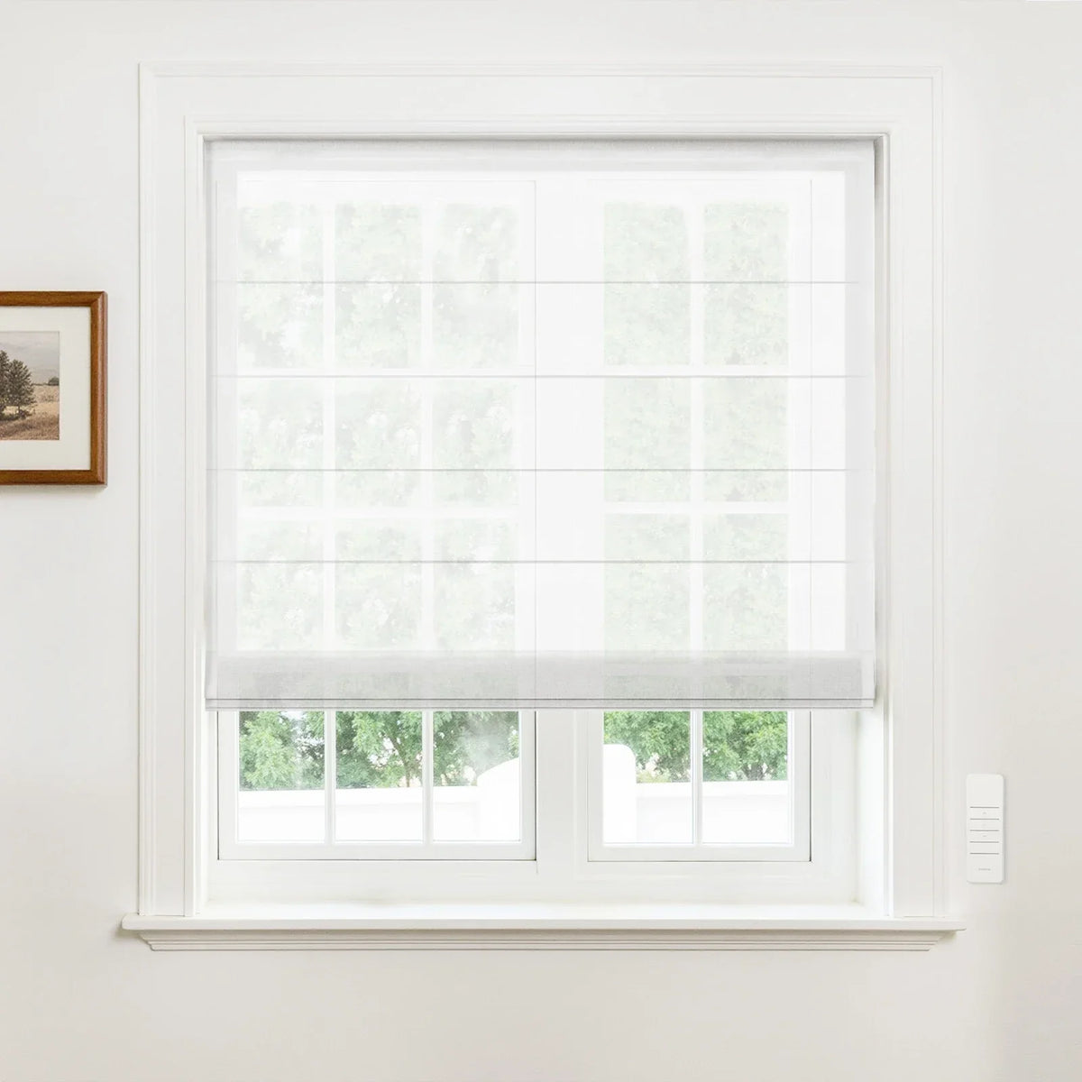 Alvin Motorised Sheer Roman Blind
