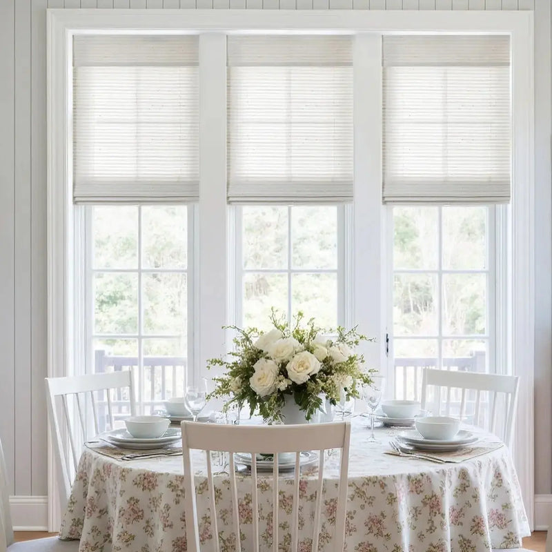 Lay Natural Paper Bamboo Woven Blind - Marble White