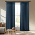 Veda Lustrous Cotton Velvet Pleated Curtains