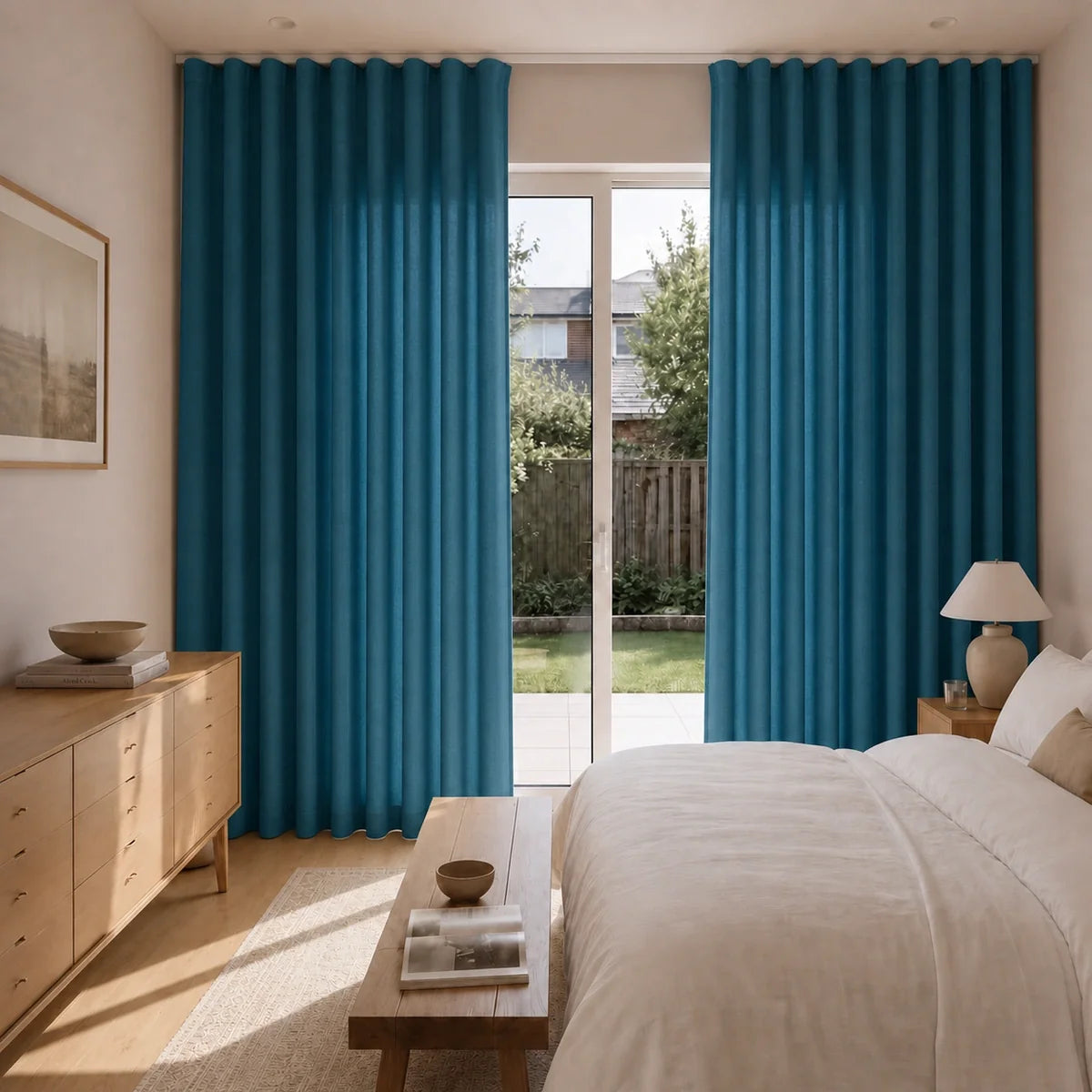 Birkin Velvet S-fold Curtains with Snap Tape - Lora Track