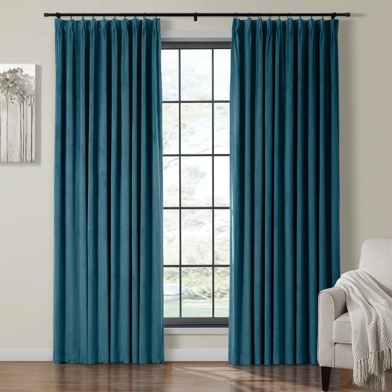 Birkin Velvet Pleated Curtains
