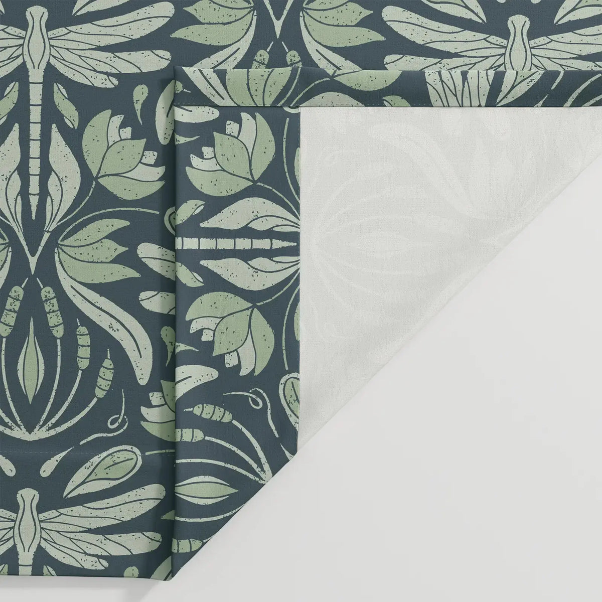 Kate Frost x TWOPAGES Woodland Patterned Cotton Pleated Curtains