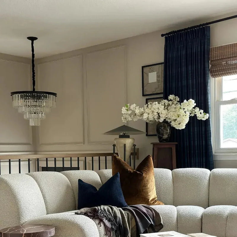 Sara Le x TWOPAGES Vintage Printed Linen Pleated Curtains