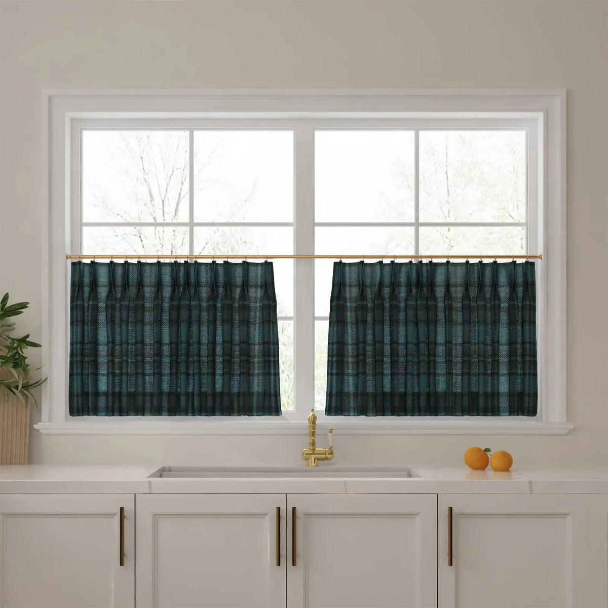 Sara Le x TWOPAGES Vintage Printed Linen Café Curtains