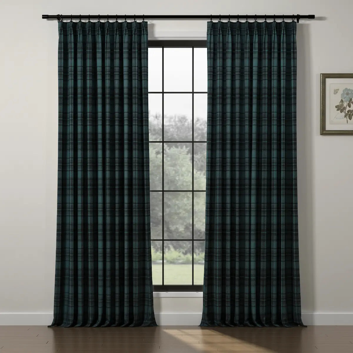 Sara Le x TWOPAGES Vintage Printed Linen Pleated Curtains