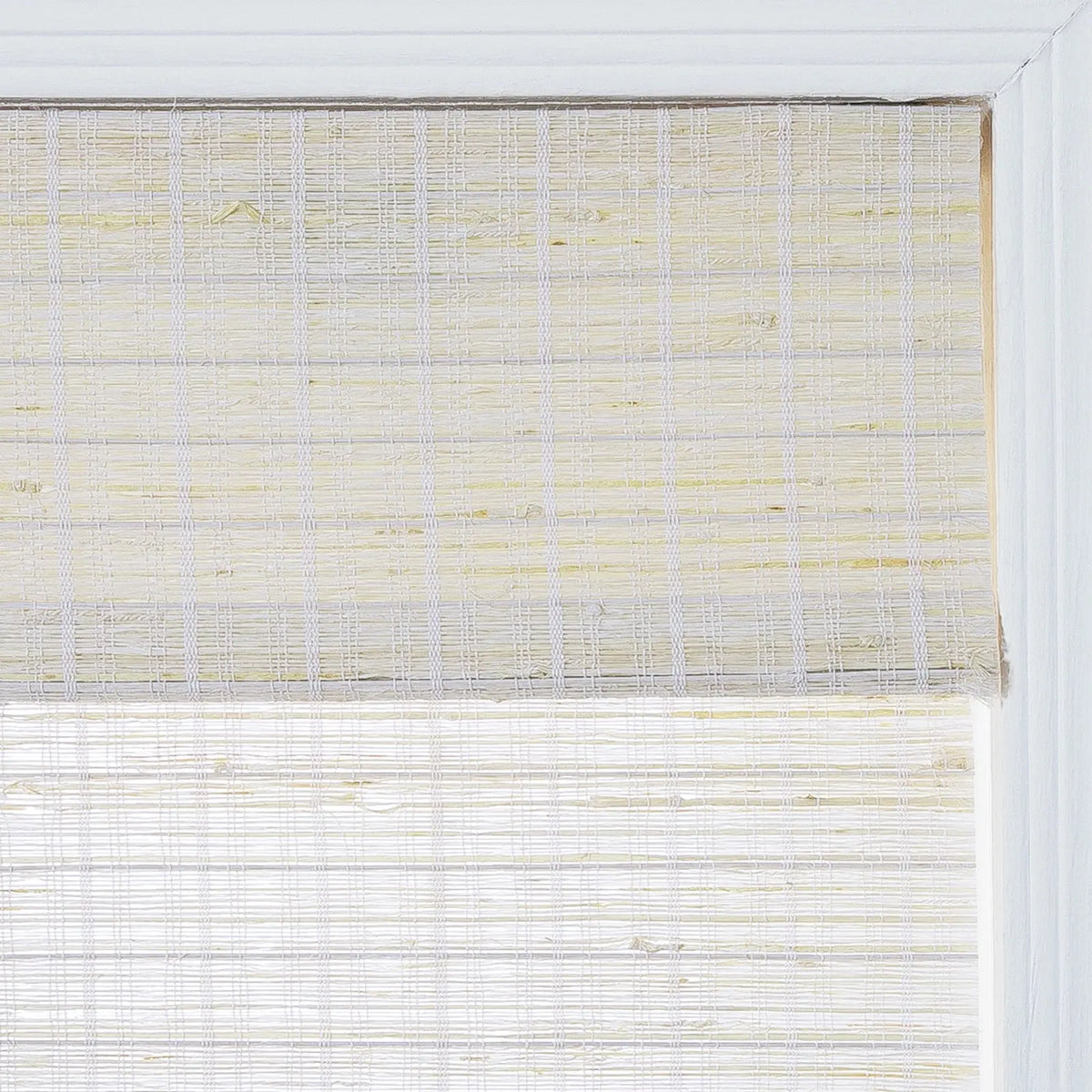 Rae Natural Ramie Flax Woven Wood Blinds - Series C
