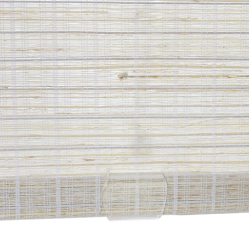 Rae Natural Ramie Flax Woven Wood Blinds - Series C