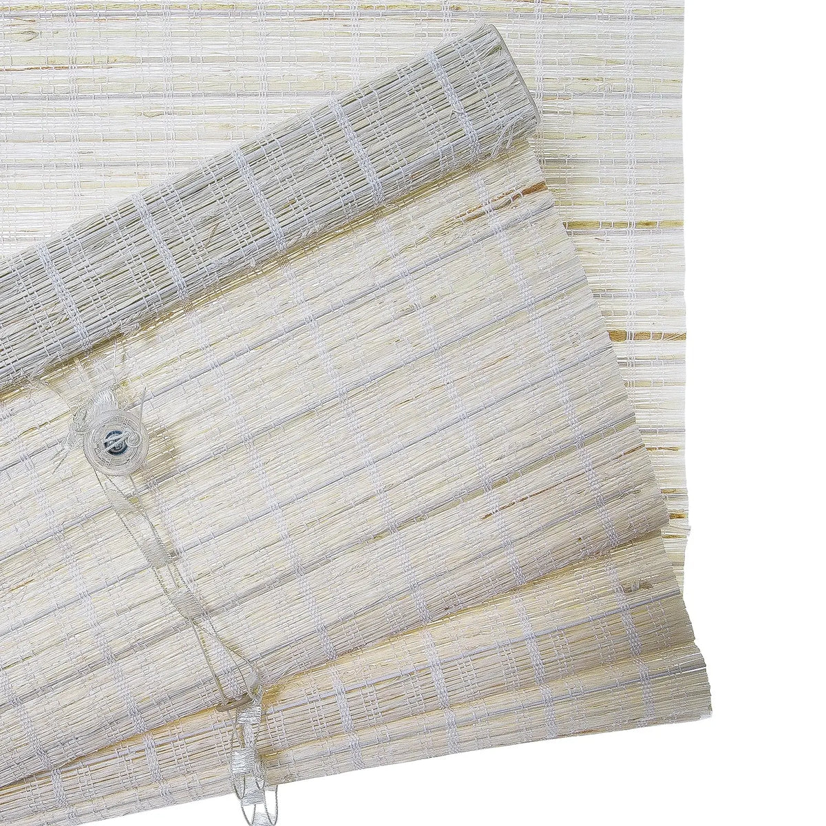 Rae Natural Ramie Flax Woven Wood Blinds - Series C