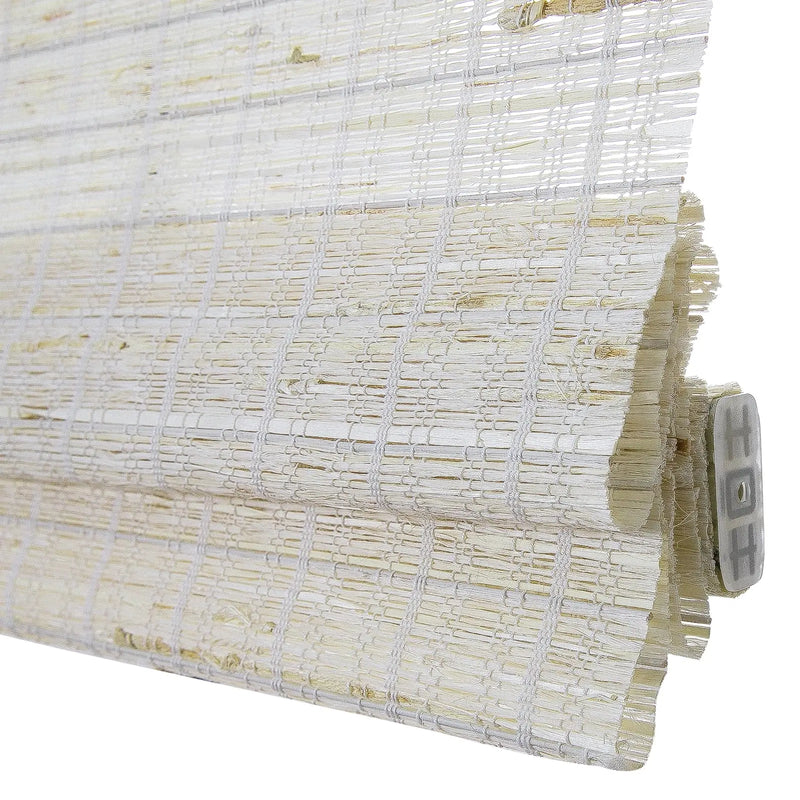 Rae Natural Ramie Flax Woven Wood Blinds - Series C