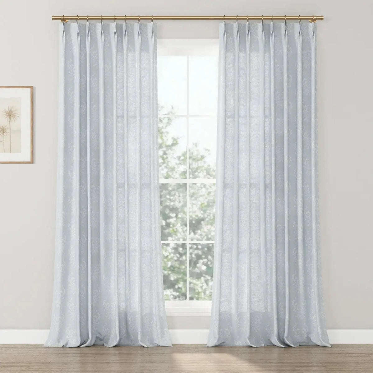 Kate Frost x TWOPAGES Woodland Patterned Cotton Pleated Curtains