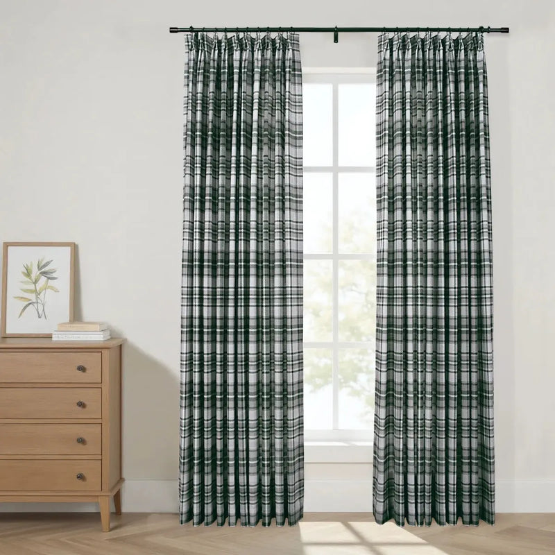 Sara Le x TWOPAGES Vintage Printed Linen Pleated Curtains