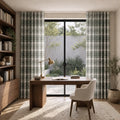 Sara Le x TWOPAGES Printed Linen S-fold Curtains with Belt Hook - Lora Track