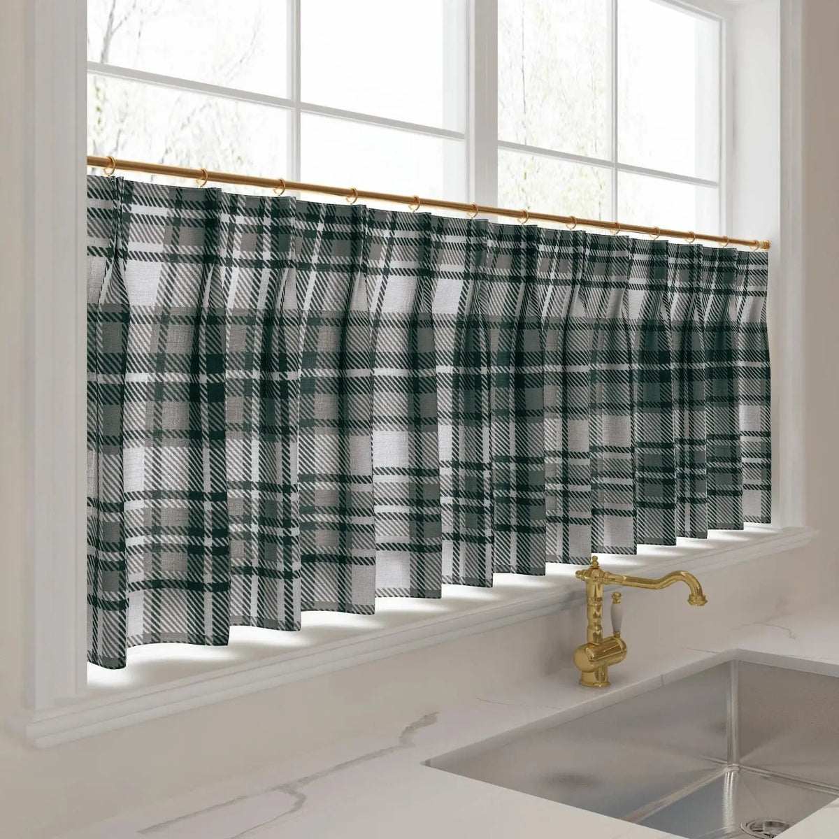Sara Le x TWOPAGES Vintage Printed Linen Café Curtains