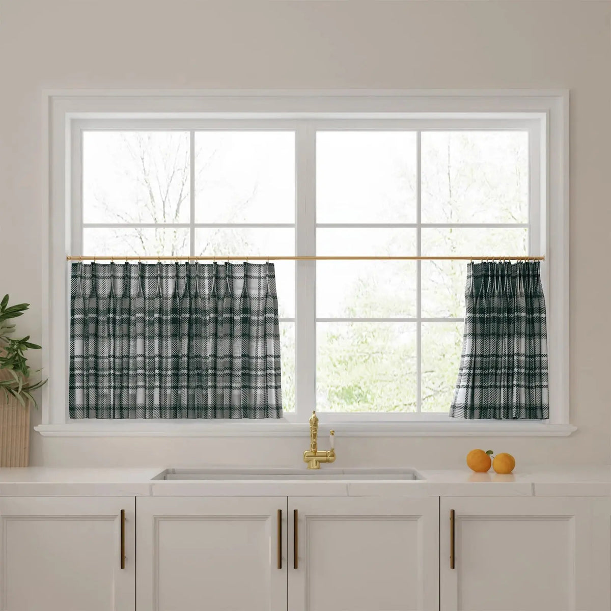 Sara Le x TWOPAGES Vintage Printed Linen Café Curtains
