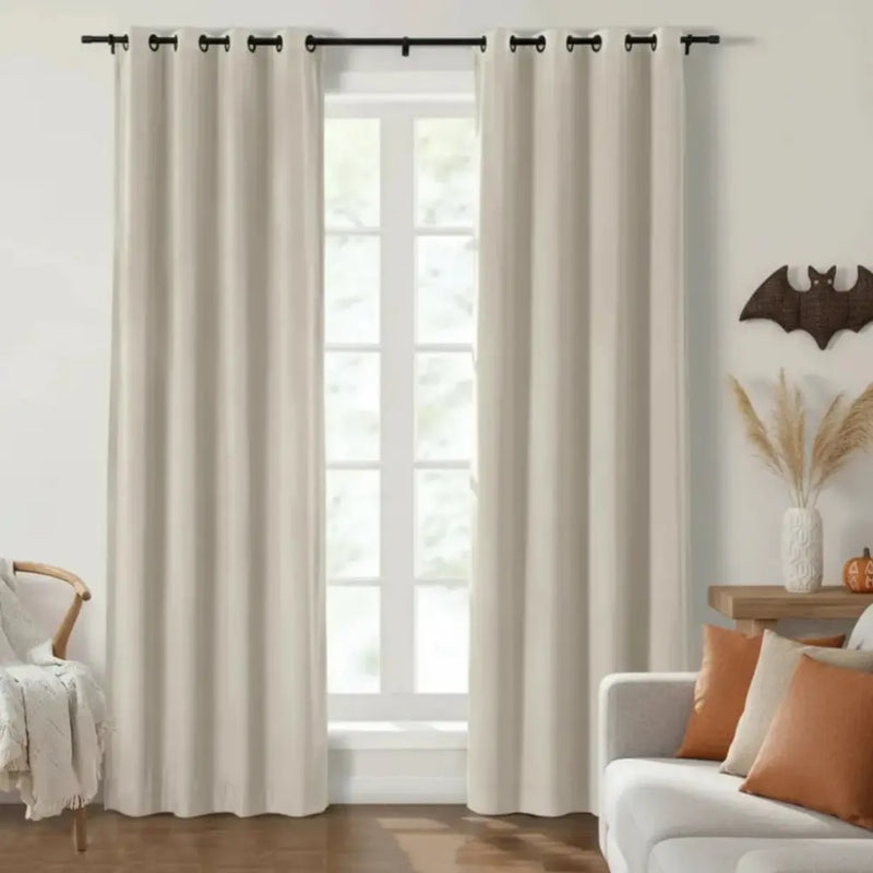 Birkin Velvet Eyelet Curtains