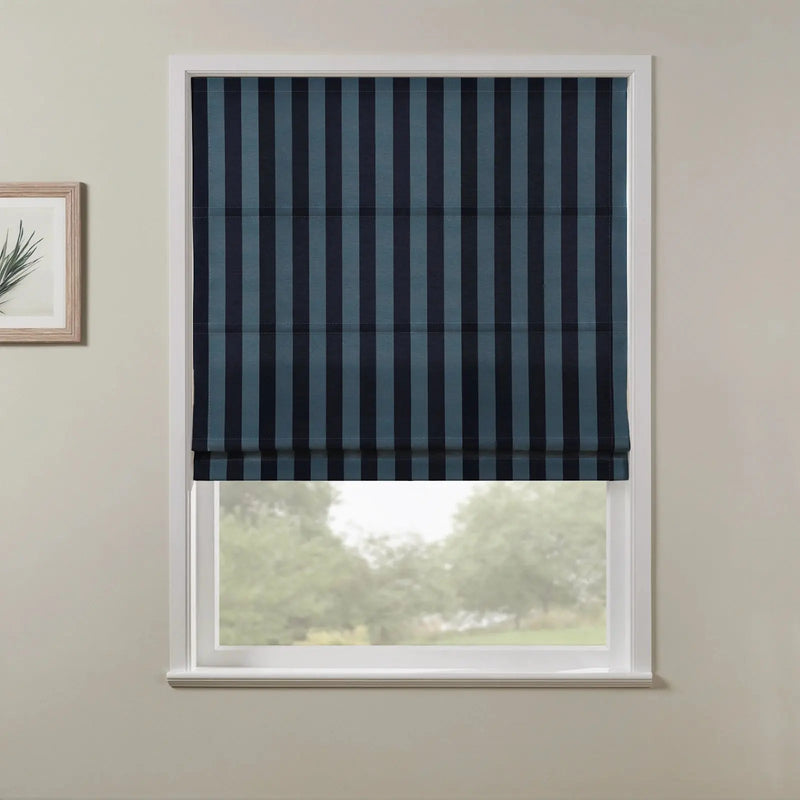 MS. MAVERICK MUSE x TWOPAGES No-Drill Flat Fold Roman Blind Cordless
